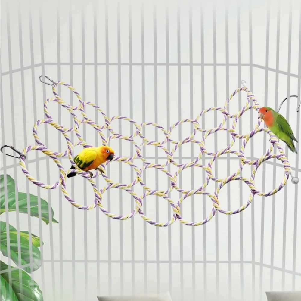 Small Pets ladder hammock birds mice rats hamsters 2 new hooks cage 24”x14.5”